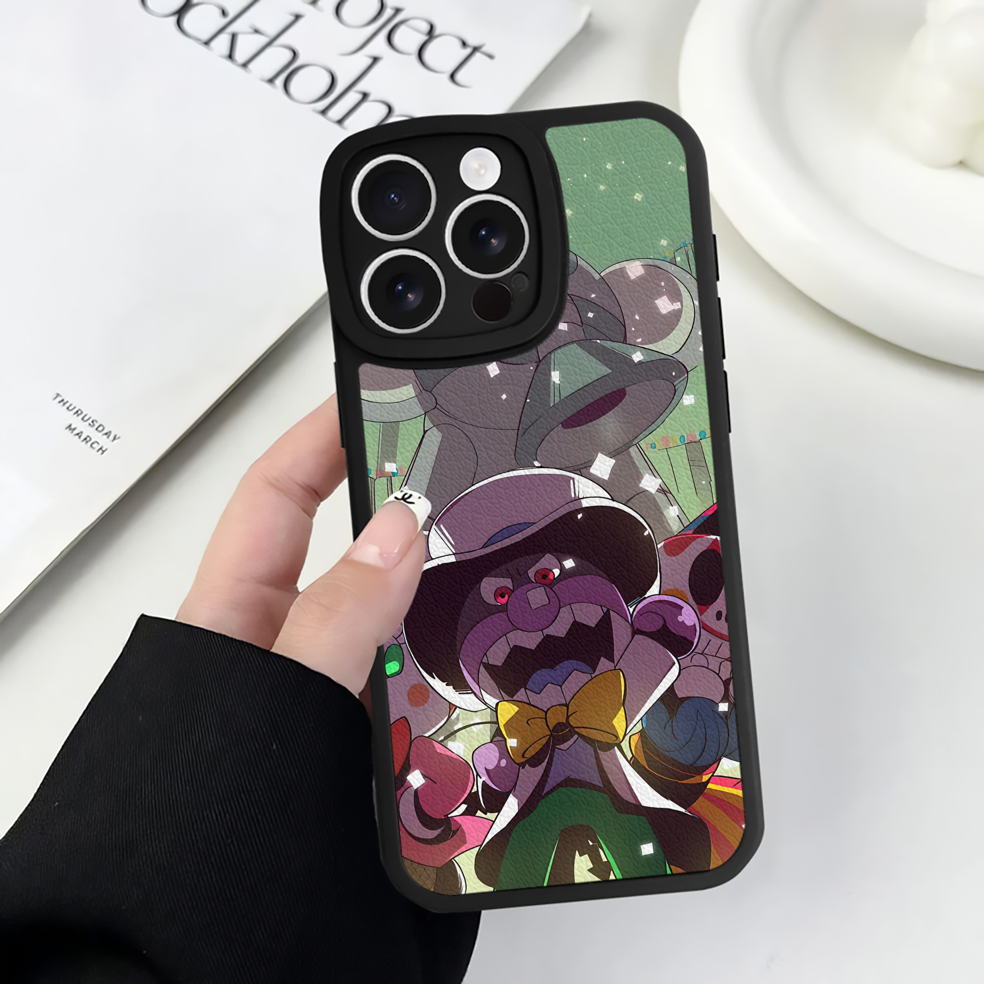 （画像用） アンパンマン Anpanman 【iPhone 16シリーズ対応】シリコンスマホケース（レザー調） 材質：シリコン